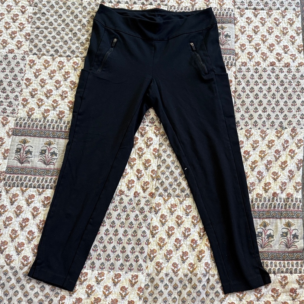 GAIAM Black Ankle Length Ponte Pants